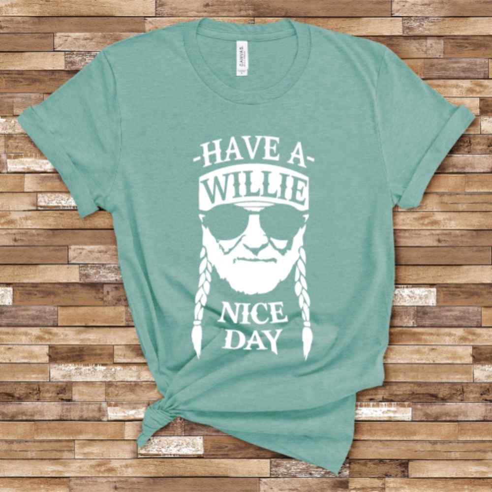 Boutique Unisex Willie Nelson Country Music Tshirt